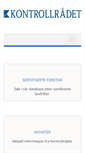 Mobile Screenshot of kontrollbetong.no